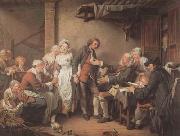 Jean Baptiste Greuze L'Accordee du Village (mk08) oil painting picture wholesale